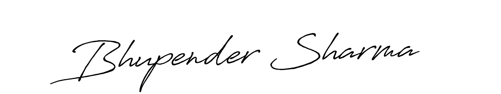 Design your own signature with our free online signature maker. With this signature software, you can create a handwritten (Antro_Vectra_Bolder) signature for name Bhupender Sharma. Bhupender Sharma signature style 7 images and pictures png