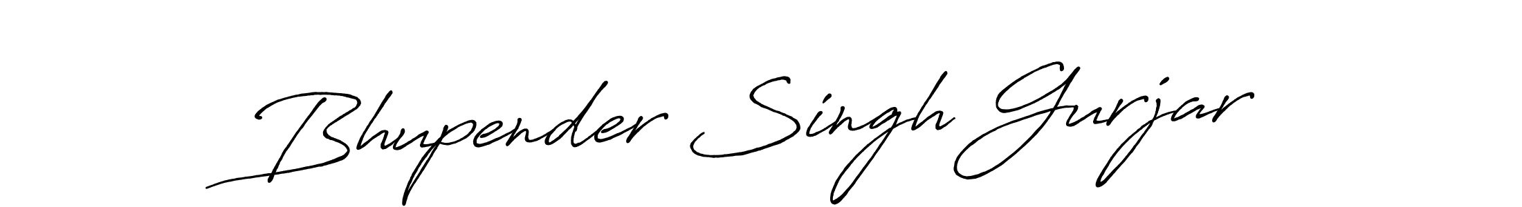 Make a beautiful signature design for name Bhupender Singh Gurjar. With this signature (Antro_Vectra_Bolder) style, you can create a handwritten signature for free. Bhupender Singh Gurjar signature style 7 images and pictures png