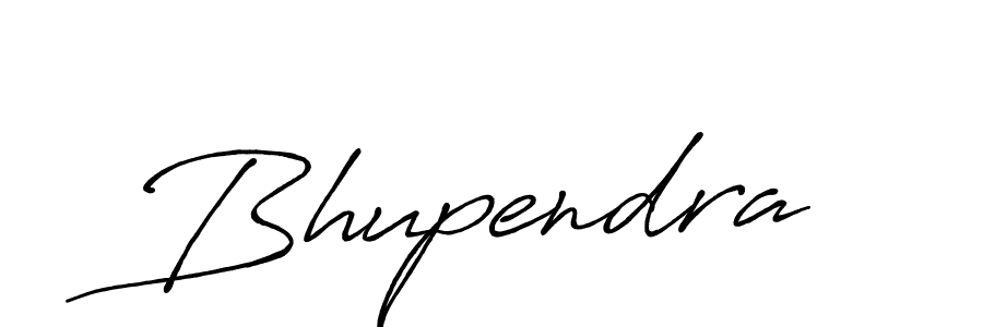 Make a beautiful signature design for name Bhupendra. With this signature (Antro_Vectra_Bolder) style, you can create a handwritten signature for free. Bhupendra signature style 7 images and pictures png