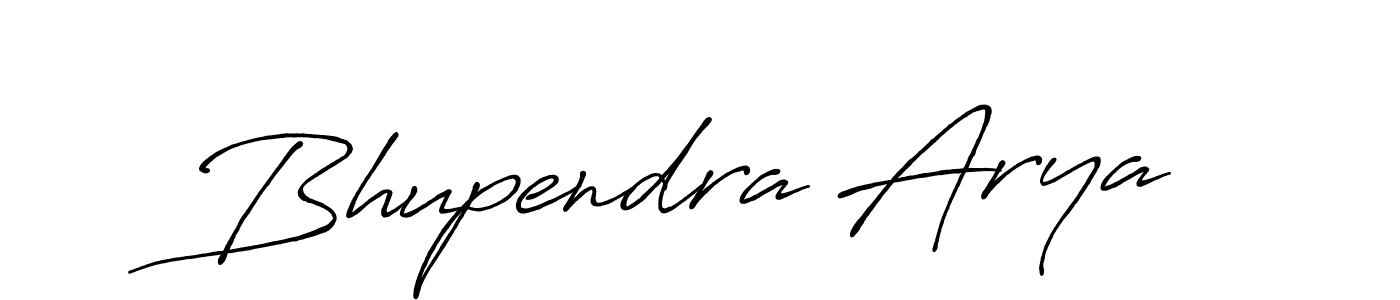 How to make Bhupendra Arya signature? Antro_Vectra_Bolder is a professional autograph style. Create handwritten signature for Bhupendra Arya name. Bhupendra Arya signature style 7 images and pictures png