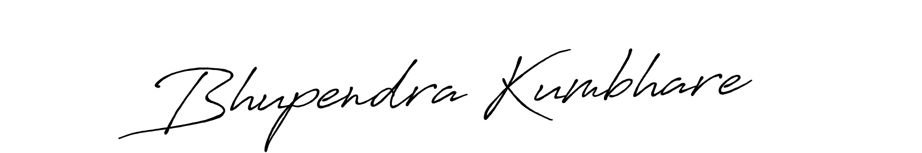 Create a beautiful signature design for name Bhupendra Kumbhare. With this signature (Antro_Vectra_Bolder) fonts, you can make a handwritten signature for free. Bhupendra Kumbhare signature style 7 images and pictures png