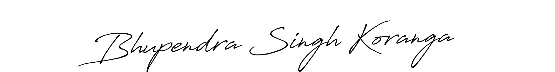 Make a beautiful signature design for name Bhupendra Singh Koranga. With this signature (Antro_Vectra_Bolder) style, you can create a handwritten signature for free. Bhupendra Singh Koranga signature style 7 images and pictures png