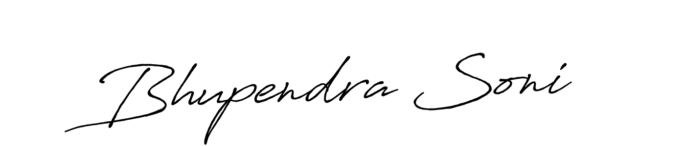 Design your own signature with our free online signature maker. With this signature software, you can create a handwritten (Antro_Vectra_Bolder) signature for name Bhupendra Soni. Bhupendra Soni signature style 7 images and pictures png