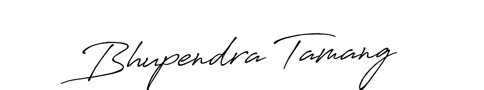 The best way (Antro_Vectra_Bolder) to make a short signature is to pick only two or three words in your name. The name Bhupendra Tamang include a total of six letters. For converting this name. Bhupendra Tamang signature style 7 images and pictures png