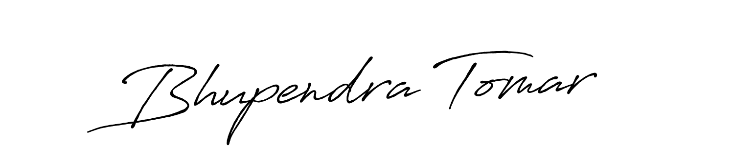 Create a beautiful signature design for name Bhupendra Tomar. With this signature (Antro_Vectra_Bolder) fonts, you can make a handwritten signature for free. Bhupendra Tomar signature style 7 images and pictures png