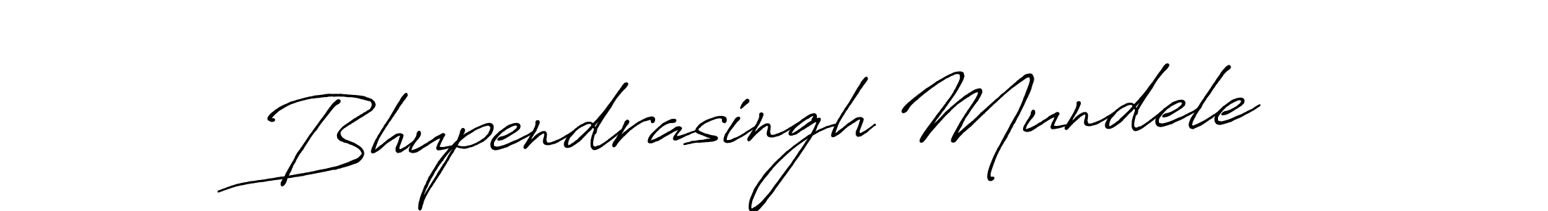 Design your own signature with our free online signature maker. With this signature software, you can create a handwritten (Antro_Vectra_Bolder) signature for name Bhupendrasingh Mundele. Bhupendrasingh Mundele signature style 7 images and pictures png