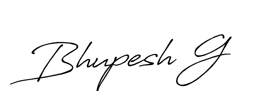 How to Draw Bhupesh G signature style? Antro_Vectra_Bolder is a latest design signature styles for name Bhupesh G. Bhupesh G signature style 7 images and pictures png