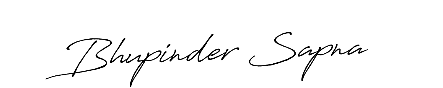 Bhupinder Sapna stylish signature style. Best Handwritten Sign (Antro_Vectra_Bolder) for my name. Handwritten Signature Collection Ideas for my name Bhupinder Sapna. Bhupinder Sapna signature style 7 images and pictures png