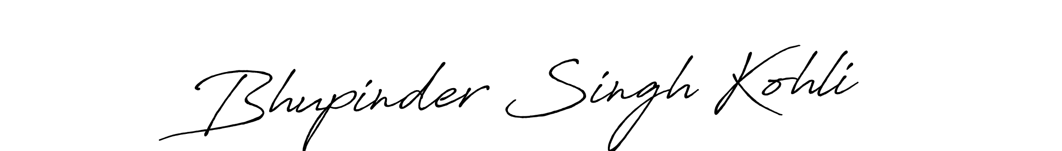 Use a signature maker to create a handwritten signature online. With this signature software, you can design (Antro_Vectra_Bolder) your own signature for name Bhupinder Singh Kohli. Bhupinder Singh Kohli signature style 7 images and pictures png