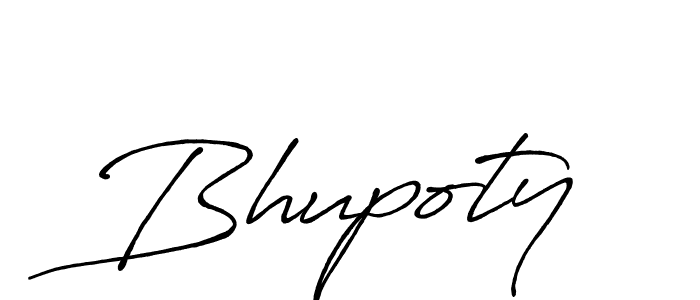 Create a beautiful signature design for name Bhupoty. With this signature (Antro_Vectra_Bolder) fonts, you can make a handwritten signature for free. Bhupoty signature style 7 images and pictures png