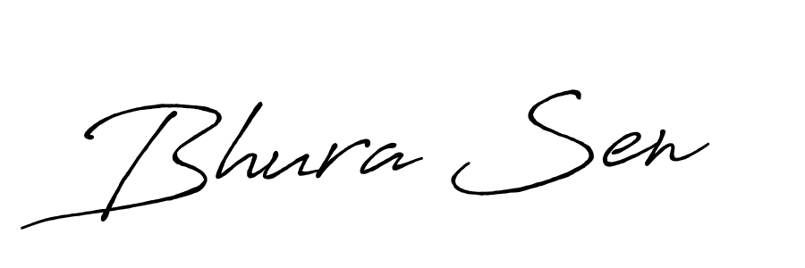 How to make Bhura Sen name signature. Use Antro_Vectra_Bolder style for creating short signs online. This is the latest handwritten sign. Bhura Sen signature style 7 images and pictures png
