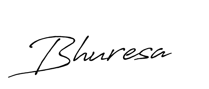 Use a signature maker to create a handwritten signature online. With this signature software, you can design (Antro_Vectra_Bolder) your own signature for name Bhuresa. Bhuresa signature style 7 images and pictures png