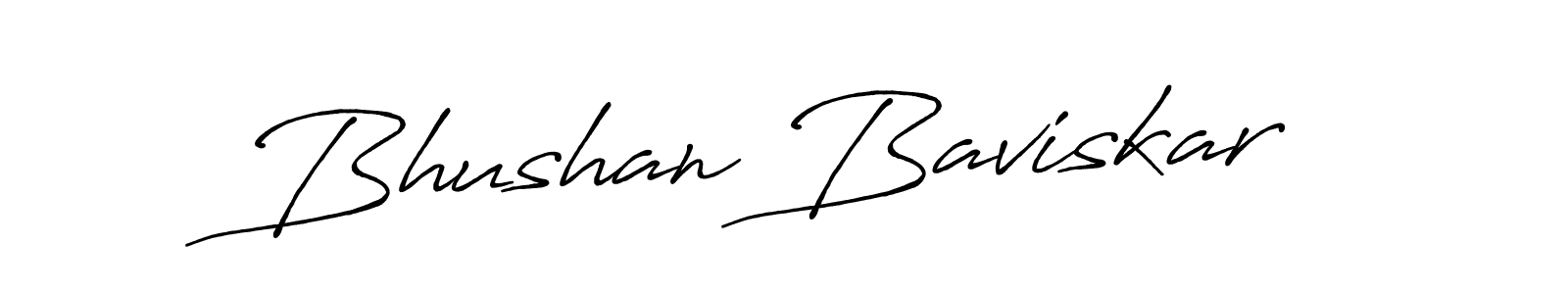 Antro_Vectra_Bolder is a professional signature style that is perfect for those who want to add a touch of class to their signature. It is also a great choice for those who want to make their signature more unique. Get Bhushan Baviskar name to fancy signature for free. Bhushan Baviskar signature style 7 images and pictures png