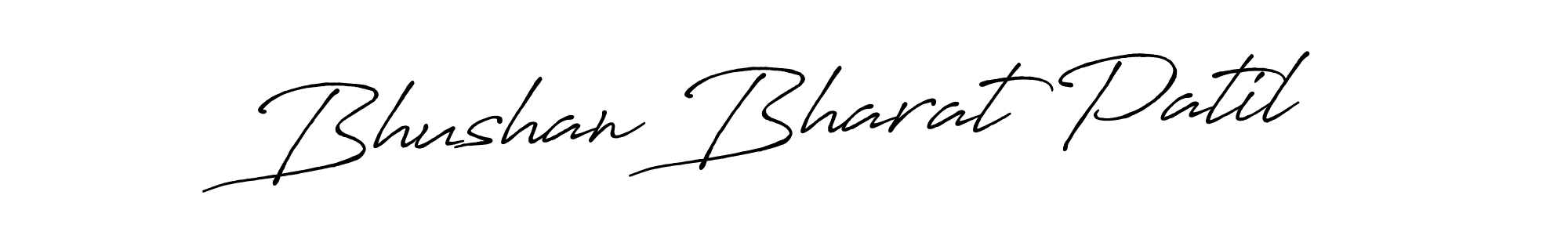 Make a beautiful signature design for name Bhushan Bharat Patil. With this signature (Antro_Vectra_Bolder) style, you can create a handwritten signature for free. Bhushan Bharat Patil signature style 7 images and pictures png