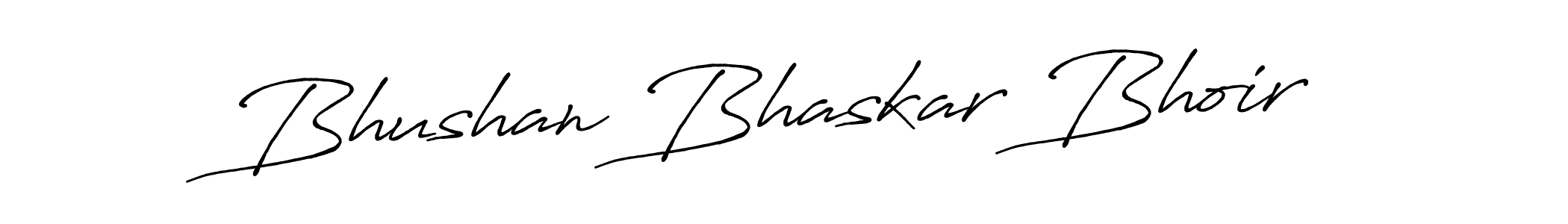 Use a signature maker to create a handwritten signature online. With this signature software, you can design (Antro_Vectra_Bolder) your own signature for name Bhushan Bhaskar Bhoir. Bhushan Bhaskar Bhoir signature style 7 images and pictures png