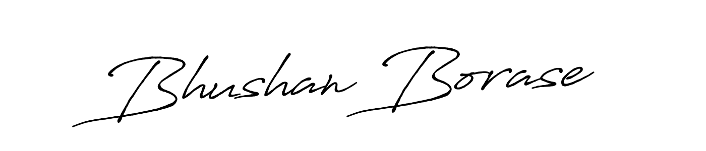 Bhushan Borase stylish signature style. Best Handwritten Sign (Antro_Vectra_Bolder) for my name. Handwritten Signature Collection Ideas for my name Bhushan Borase. Bhushan Borase signature style 7 images and pictures png