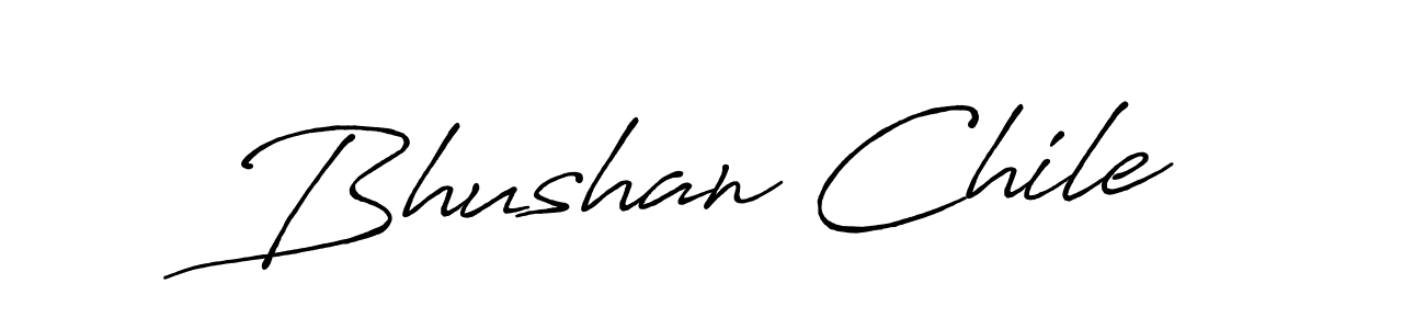 Create a beautiful signature design for name Bhushan Chile. With this signature (Antro_Vectra_Bolder) fonts, you can make a handwritten signature for free. Bhushan Chile signature style 7 images and pictures png