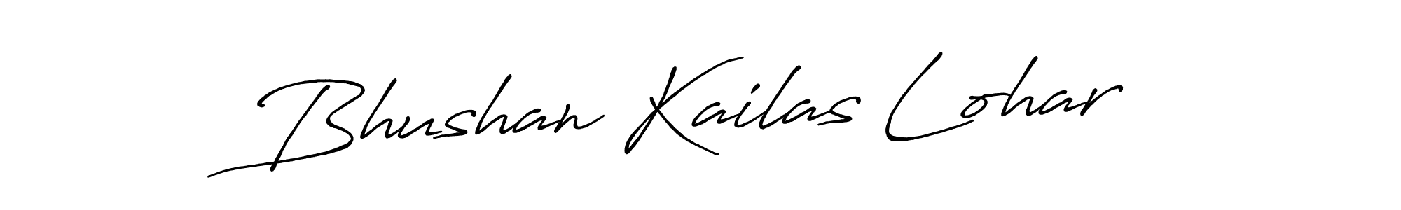 How to make Bhushan Kailas Lohar signature? Antro_Vectra_Bolder is a professional autograph style. Create handwritten signature for Bhushan Kailas Lohar name. Bhushan Kailas Lohar signature style 7 images and pictures png