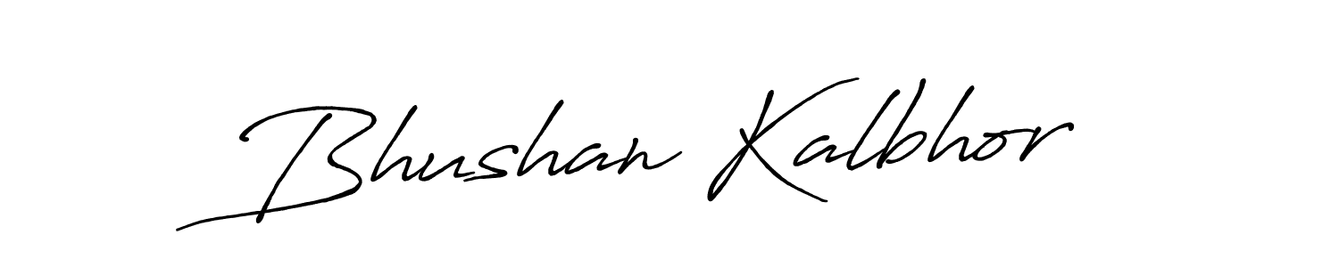 Design your own signature with our free online signature maker. With this signature software, you can create a handwritten (Antro_Vectra_Bolder) signature for name Bhushan Kalbhor. Bhushan Kalbhor signature style 7 images and pictures png