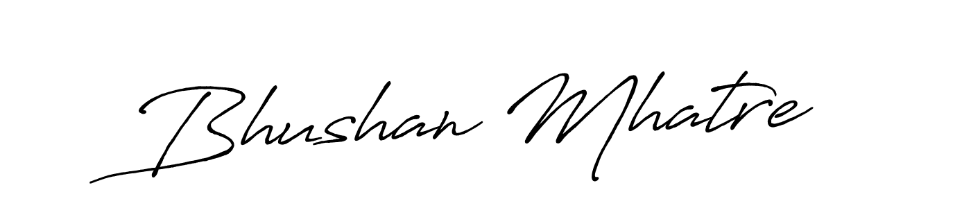 The best way (Antro_Vectra_Bolder) to make a short signature is to pick only two or three words in your name. The name Bhushan Mhatre include a total of six letters. For converting this name. Bhushan Mhatre signature style 7 images and pictures png