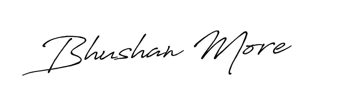 It looks lik you need a new signature style for name Bhushan More. Design unique handwritten (Antro_Vectra_Bolder) signature with our free signature maker in just a few clicks. Bhushan More signature style 7 images and pictures png