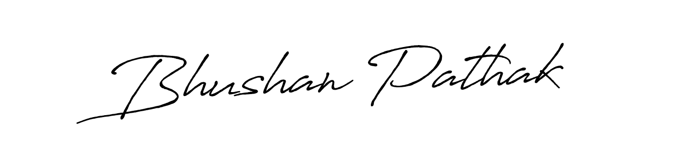 Use a signature maker to create a handwritten signature online. With this signature software, you can design (Antro_Vectra_Bolder) your own signature for name Bhushan Pathak. Bhushan Pathak signature style 7 images and pictures png