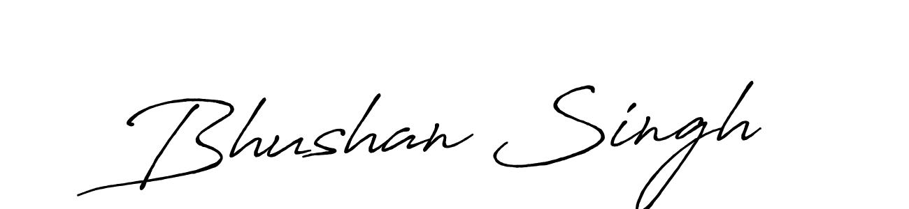 Use a signature maker to create a handwritten signature online. With this signature software, you can design (Antro_Vectra_Bolder) your own signature for name Bhushan Singh. Bhushan Singh signature style 7 images and pictures png