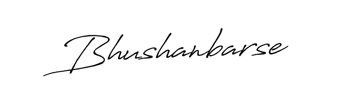 Make a beautiful signature design for name Bhushanbarse. With this signature (Antro_Vectra_Bolder) style, you can create a handwritten signature for free. Bhushanbarse signature style 7 images and pictures png