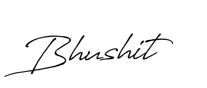 Also we have Bhushit name is the best signature style. Create professional handwritten signature collection using Antro_Vectra_Bolder autograph style. Bhushit signature style 7 images and pictures png