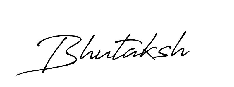 How to make Bhutaksh signature? Antro_Vectra_Bolder is a professional autograph style. Create handwritten signature for Bhutaksh name. Bhutaksh signature style 7 images and pictures png
