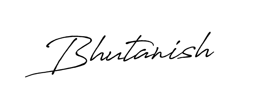 Bhutanish stylish signature style. Best Handwritten Sign (Antro_Vectra_Bolder) for my name. Handwritten Signature Collection Ideas for my name Bhutanish. Bhutanish signature style 7 images and pictures png