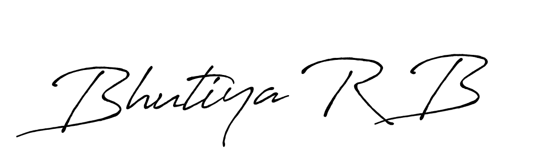 Design your own signature with our free online signature maker. With this signature software, you can create a handwritten (Antro_Vectra_Bolder) signature for name Bhutiya R B. Bhutiya R B signature style 7 images and pictures png