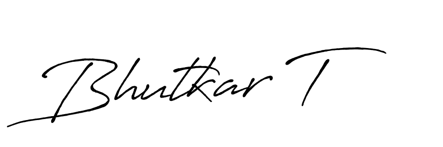 Similarly Antro_Vectra_Bolder is the best handwritten signature design. Signature creator online .You can use it as an online autograph creator for name Bhutkar T. Bhutkar T signature style 7 images and pictures png