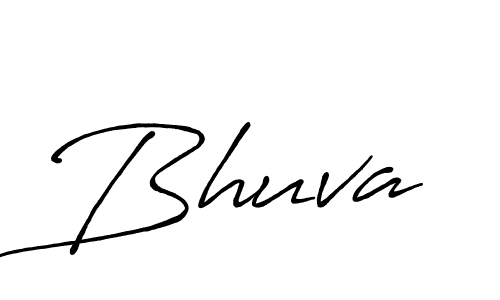Use a signature maker to create a handwritten signature online. With this signature software, you can design (Antro_Vectra_Bolder) your own signature for name Bhuva. Bhuva signature style 7 images and pictures png