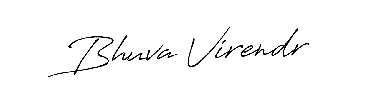 Also we have Bhuva Virendr name is the best signature style. Create professional handwritten signature collection using Antro_Vectra_Bolder autograph style. Bhuva Virendr signature style 7 images and pictures png