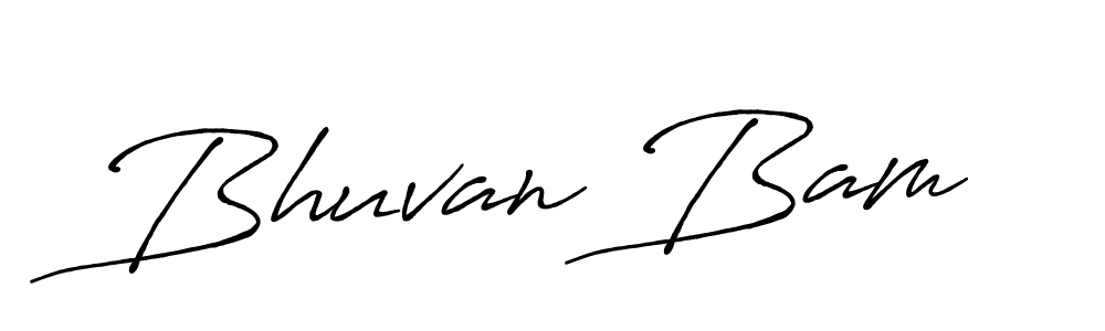 How to make Bhuvan Bam name signature. Use Antro_Vectra_Bolder style for creating short signs online. This is the latest handwritten sign. Bhuvan Bam signature style 7 images and pictures png