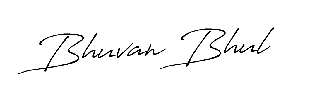 Make a beautiful signature design for name Bhuvan Bhul. With this signature (Antro_Vectra_Bolder) style, you can create a handwritten signature for free. Bhuvan Bhul signature style 7 images and pictures png