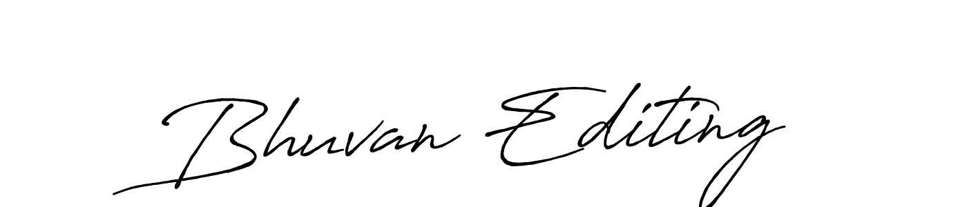 Design your own signature with our free online signature maker. With this signature software, you can create a handwritten (Antro_Vectra_Bolder) signature for name Bhuvan Editing. Bhuvan Editing signature style 7 images and pictures png