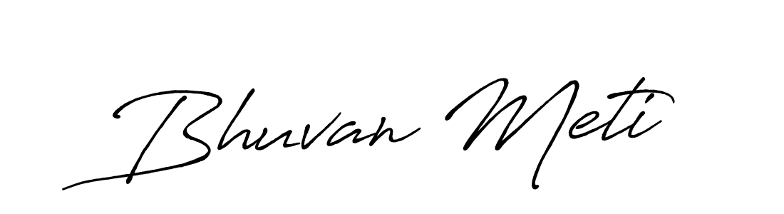 Make a beautiful signature design for name Bhuvan Meti. With this signature (Antro_Vectra_Bolder) style, you can create a handwritten signature for free. Bhuvan Meti signature style 7 images and pictures png