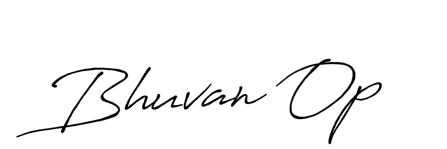 Create a beautiful signature design for name Bhuvan Op. With this signature (Antro_Vectra_Bolder) fonts, you can make a handwritten signature for free. Bhuvan Op signature style 7 images and pictures png