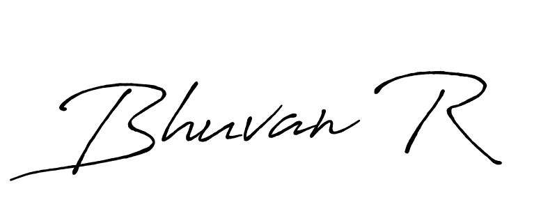 The best way (Antro_Vectra_Bolder) to make a short signature is to pick only two or three words in your name. The name Bhuvan R include a total of six letters. For converting this name. Bhuvan R signature style 7 images and pictures png