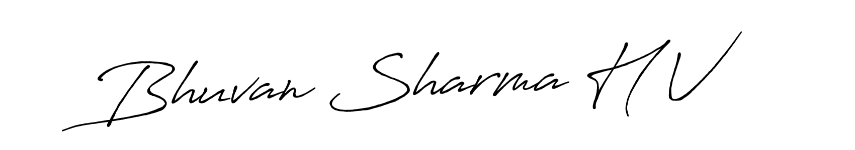 How to Draw Bhuvan Sharma H V signature style? Antro_Vectra_Bolder is a latest design signature styles for name Bhuvan Sharma H V. Bhuvan Sharma H V signature style 7 images and pictures png