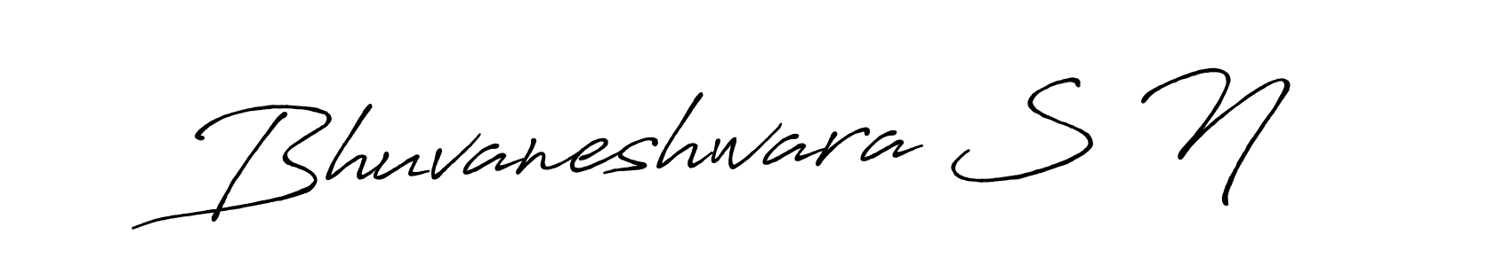 The best way (Antro_Vectra_Bolder) to make a short signature is to pick only two or three words in your name. The name Bhuvaneshwara S N include a total of six letters. For converting this name. Bhuvaneshwara S N signature style 7 images and pictures png