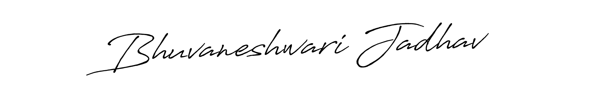 Create a beautiful signature design for name Bhuvaneshwari Jadhav. With this signature (Antro_Vectra_Bolder) fonts, you can make a handwritten signature for free. Bhuvaneshwari Jadhav signature style 7 images and pictures png