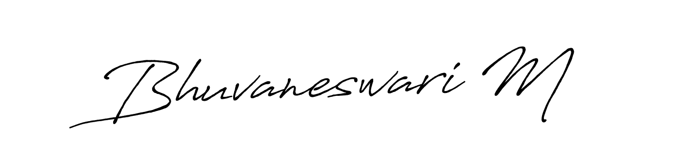 It looks lik you need a new signature style for name Bhuvaneswari M. Design unique handwritten (Antro_Vectra_Bolder) signature with our free signature maker in just a few clicks. Bhuvaneswari M signature style 7 images and pictures png