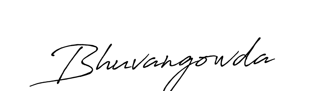 Design your own signature with our free online signature maker. With this signature software, you can create a handwritten (Antro_Vectra_Bolder) signature for name Bhuvangowda. Bhuvangowda signature style 7 images and pictures png