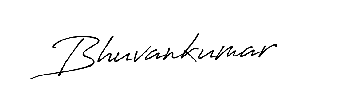 Make a beautiful signature design for name Bhuvankumar. With this signature (Antro_Vectra_Bolder) style, you can create a handwritten signature for free. Bhuvankumar signature style 7 images and pictures png