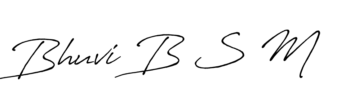 How to Draw Bhuvi B S M signature style? Antro_Vectra_Bolder is a latest design signature styles for name Bhuvi B S M. Bhuvi B S M signature style 7 images and pictures png