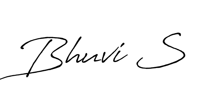 You should practise on your own different ways (Antro_Vectra_Bolder) to write your name (Bhuvi S) in signature. don't let someone else do it for you. Bhuvi S signature style 7 images and pictures png