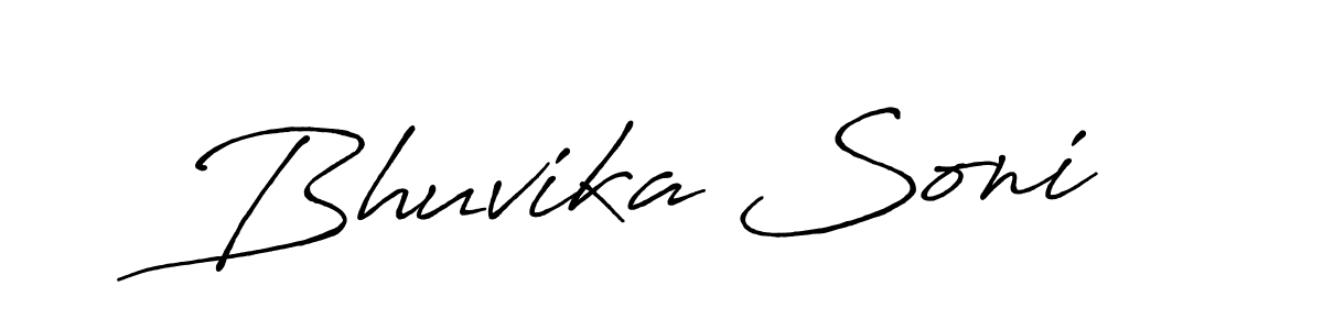 Also we have Bhuvika Soni name is the best signature style. Create professional handwritten signature collection using Antro_Vectra_Bolder autograph style. Bhuvika Soni signature style 7 images and pictures png